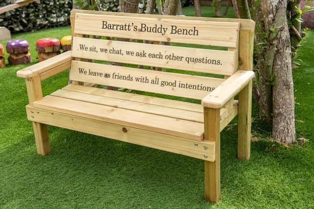 GREATER MANCHESTER PUPILS GIFTED NEW FRIENDSHIP BENCH TO ENCOURAGE MENTAL WELLBEING